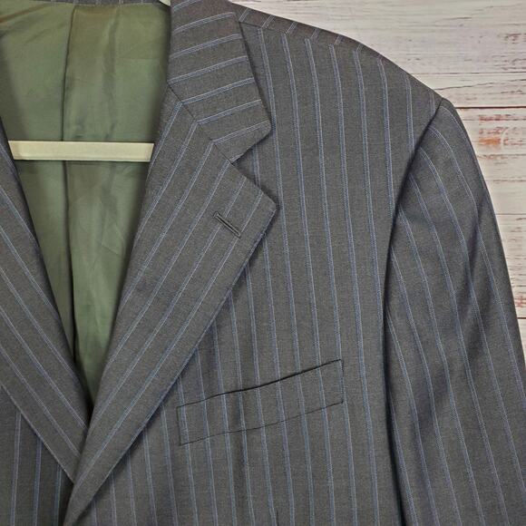 Ermenegildo Zegna Trofeo Gray Suit Jacket 54R EU 44 US XL Wool Sport Coat Italy - Picture 2 of 15